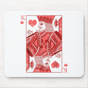 King Of Hearts Valentines Day Cool V-day Couple Ma Mouse Pad