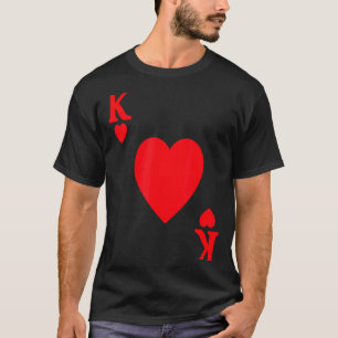 King Of Hearts Valentine's Day Lover Royal Flush F T-Shirt