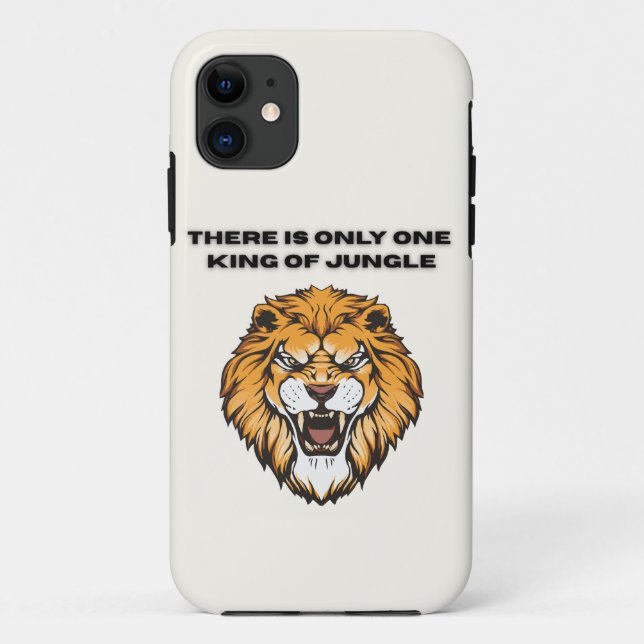 King of Jungle Lion Phone Case (Back)
