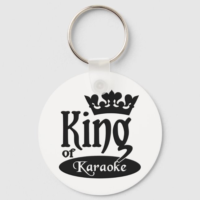 King of Karaoke keychain (Front)