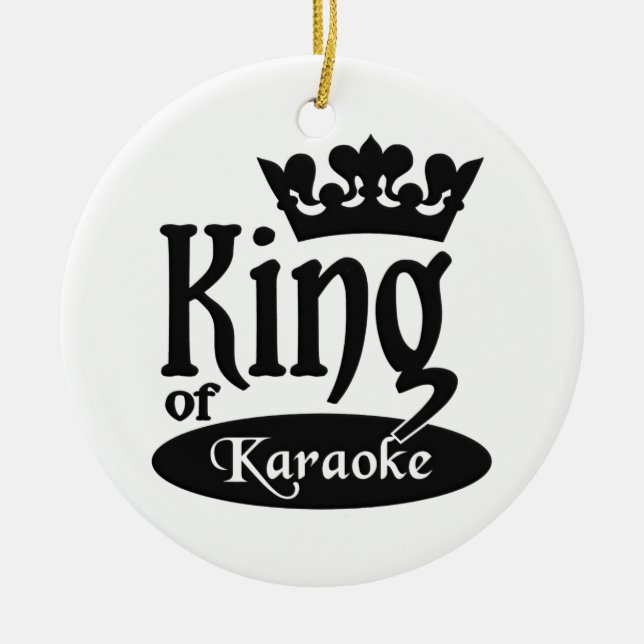 King of Karaoke ornament (Front)
