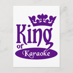 King of Karaoke postcard