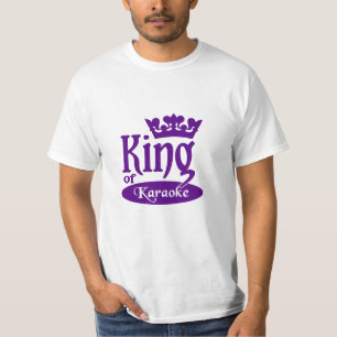 King of Karaoke shirt - choose style & colour