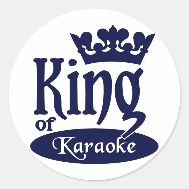 King of Karaoke stickers (Front)