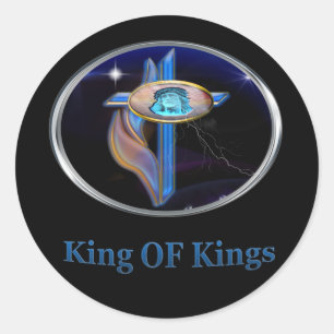 King of Kings Classic Round Sticker