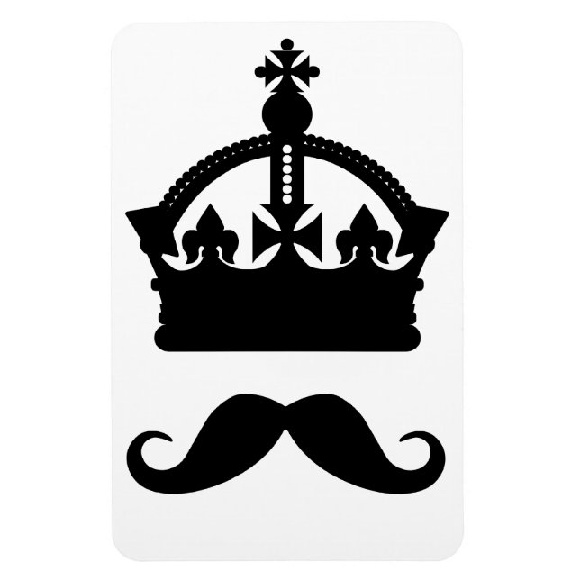King of Moustaches custom magnet (Vertical)