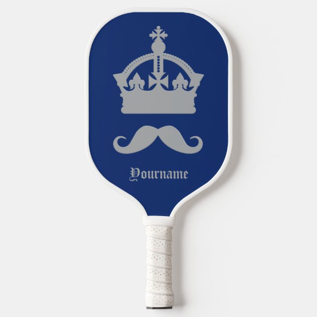 King of Moustaches custom name Pickleball Paddle (Front)