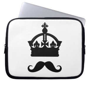 King of Moustaches laptop sleeve