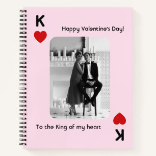 King of my Heart Valentine's Day Photo Notebook