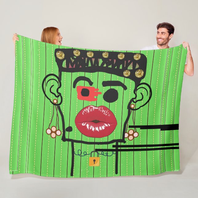 King of Nigeria FLEECE BLANKET! Blanket (In Situ)