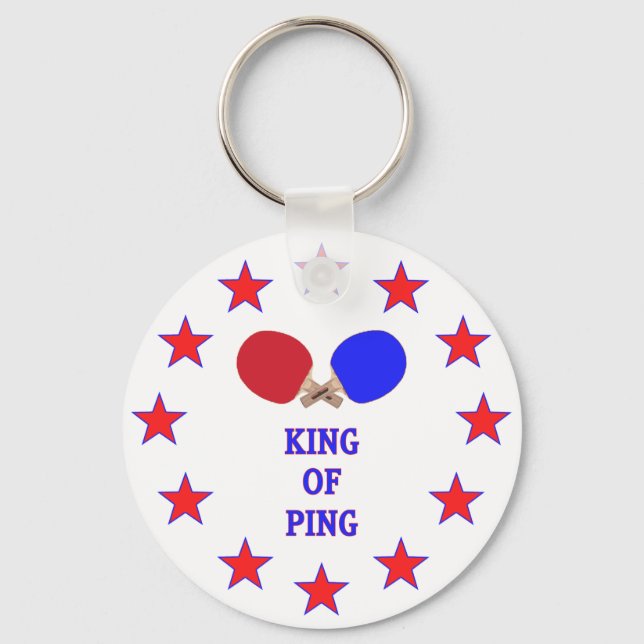 King of Ping Pong Key Ring (Front)