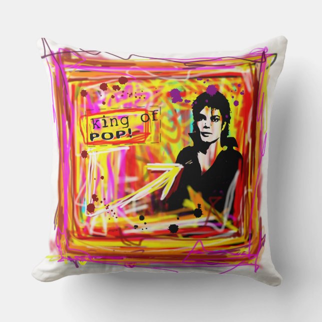 King of Pop Cushion (Front)