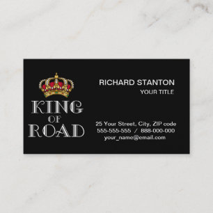 King of road business card