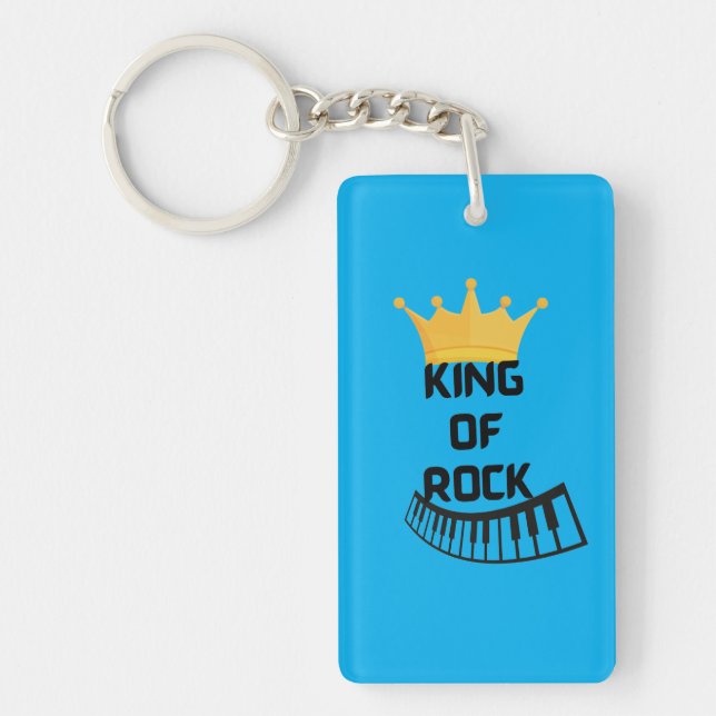 King of Rock on keychain (Front)