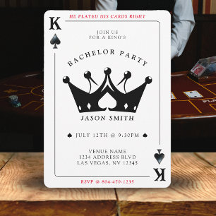 King of Spades Casino Poker Card Bachelor Party