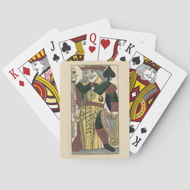 King of spades personalize Playing Cards (Back)