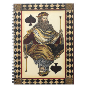 King of Spades Playing Card by Vision Studio Notebook