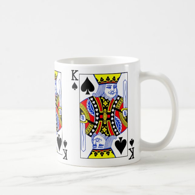 King of Spades Playing Card Coffee Mug (Right)