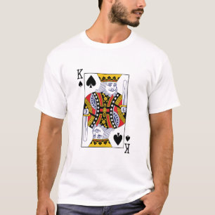 King of Spades Poker Casino Playing Card T-Shirt