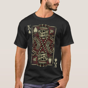 King Of Spades Skull Poker T-Shirt