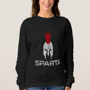 King Of Sparta Warrior Helmet Gladiator Greece Hel Sweatshirt