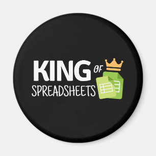 King of spreadsheets magnet