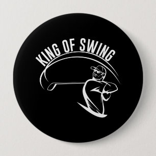 King of Swing 10 Cm Round Badge