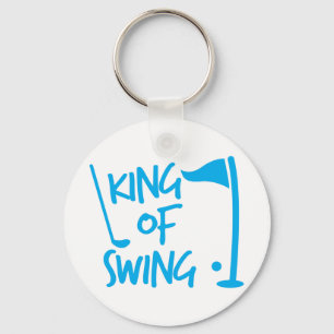 King of SWING! golf ball and golf club Key Ring