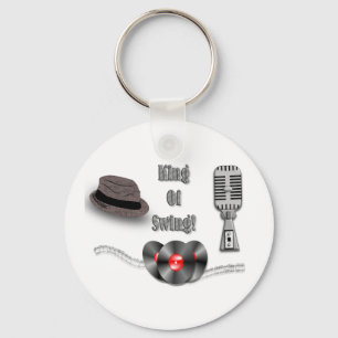 King Of Swing Key Ring