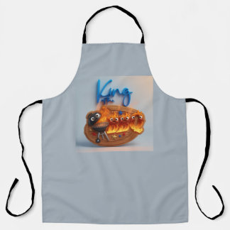 King of the Barbecue Flaming Grill Apron for Men