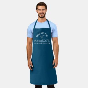 King Of The Barbeque   BBQ Gift Personalized Name Apron