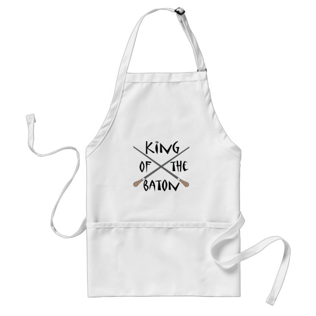 King of the Baton Conductor Gift Standard Apron (Front)