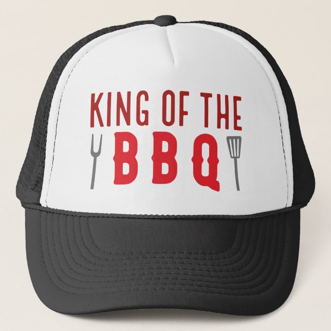 King Of The BBQ Trucker Hat (Front)