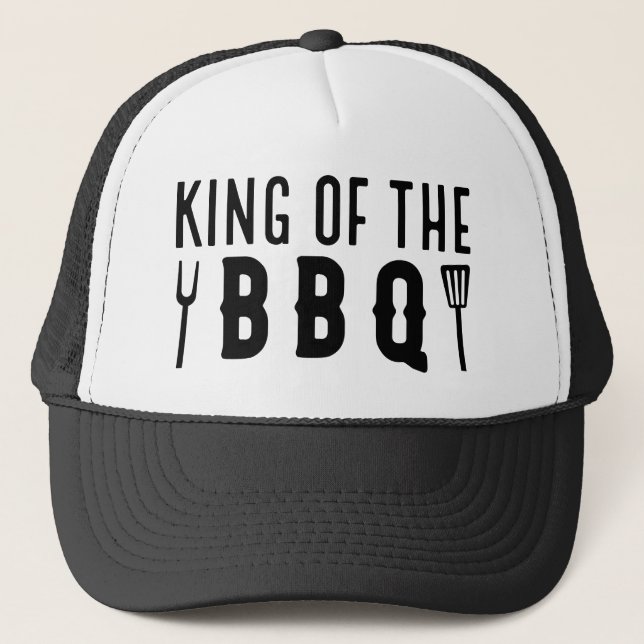 King Of The BBQ Trucker Hat (Front)