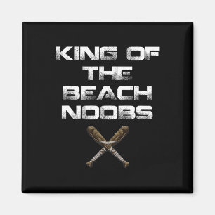 King Of The Beach Noobs Video Game Shirt Magnet