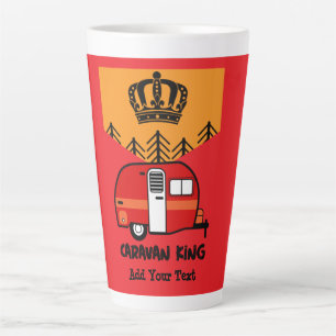 King of the Camper - Funny Camping RV Coffee Mu Latte Mug
