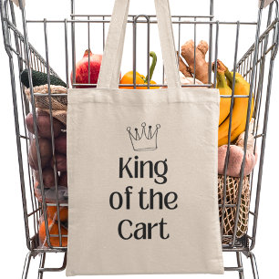King of the Cart Modern Grocery Tote Bag