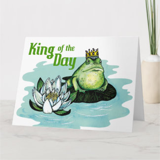 King of the day - Big greeting card