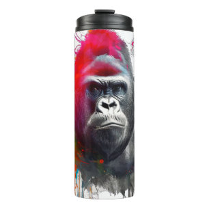 King of the Forest: Majestic Gorila Espald Thermal Tumbler