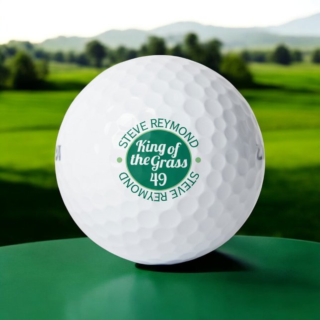 King of the Grass golfer's gift  Golf Balls (Creator Uploaded)