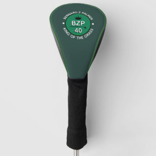 King Of The Grass golfer's green custom Golf Head Cover