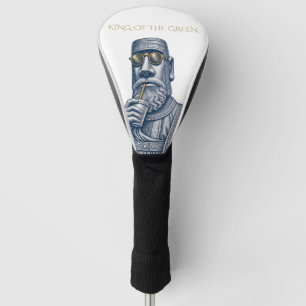 KING OF THE GREEN Vintage Art Golf Head Cover