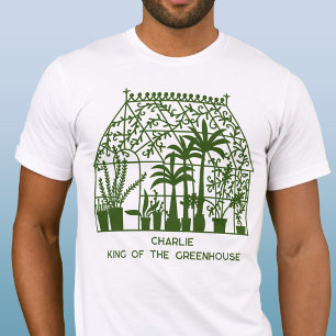 King of the Greenhouse Personalised Gardening T-Shirt