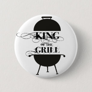 King Of The Grill 6 Cm Round Badge