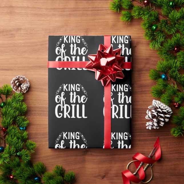 King Of The Grill BBQ Wrapping Paper (Holiday Gift)