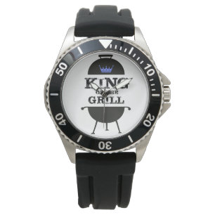 King Of The Grill, Black Blue Crown Watch