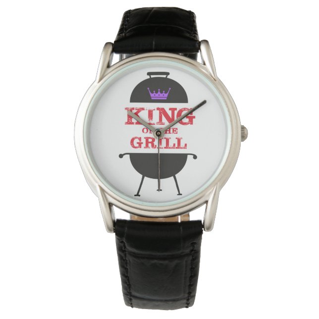 King Of The Grill, Black Purple Crown Red Watch (Front)