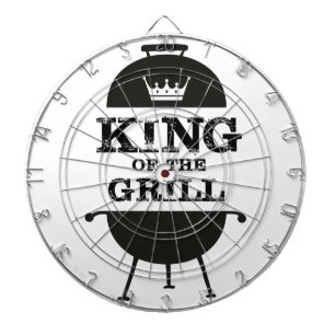 King Of The Grill, Black White Crown Dartboard
