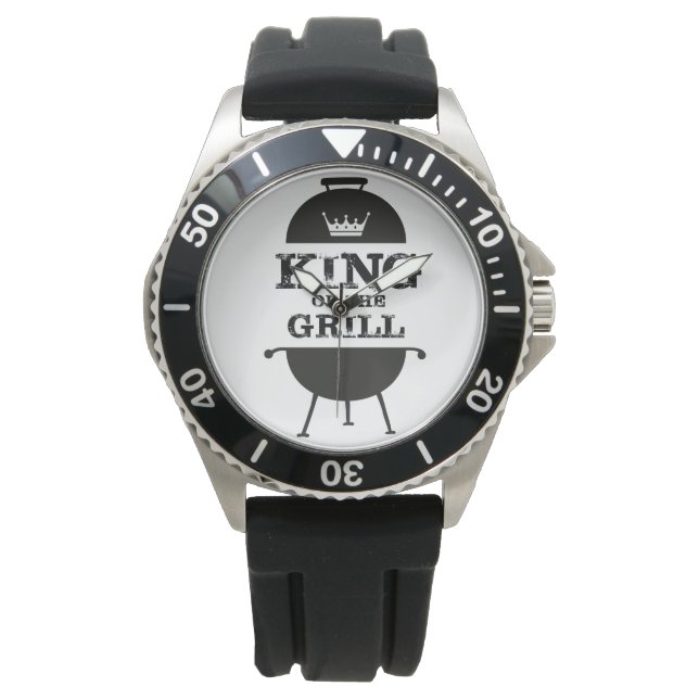 King Of The Grill, Black White Crown Watch (Front)