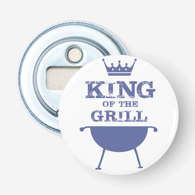 King Of The Grill, Blue Bottle Opener (Front)